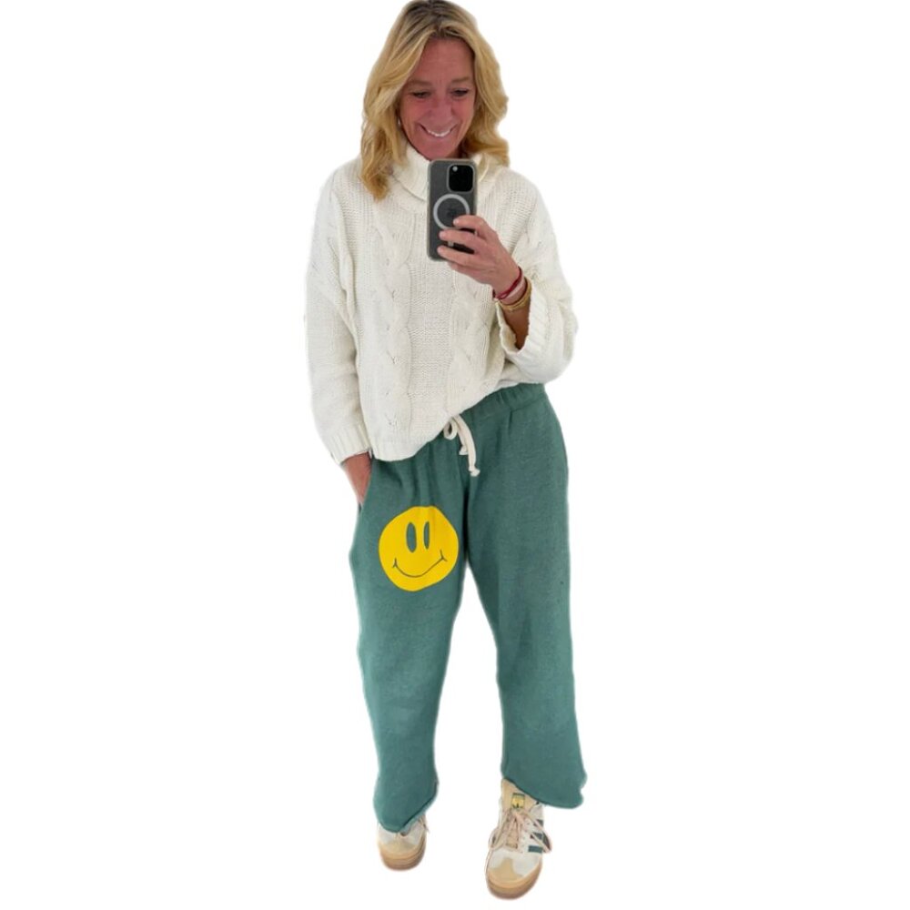 Smile Boyfriend Pants - Green - Picture 2 of 2